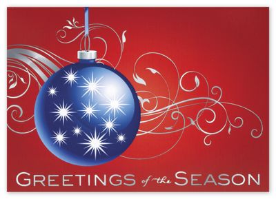 Ornamental Delight Holiday Card - Office and Business Supplies Online - Ipayo.com