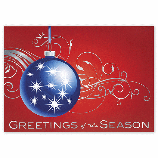 Ornamental Delight Holiday Card - Office and Business Supplies Online - Ipayo.com