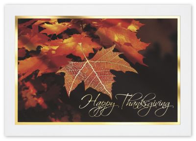 Fiery Maple Holiday Card - Office and Business Supplies Online - Ipayo.com