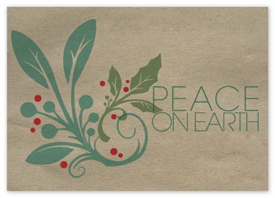 Green Spirit Holiday Card - Office and Business Supplies Online - Ipayo.com