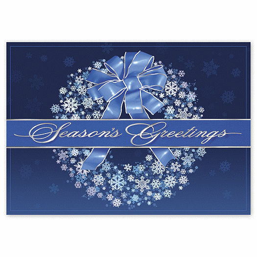 Wreathed in the Spirit Holiday Card - Office and Business Supplies Online - Ipayo.com