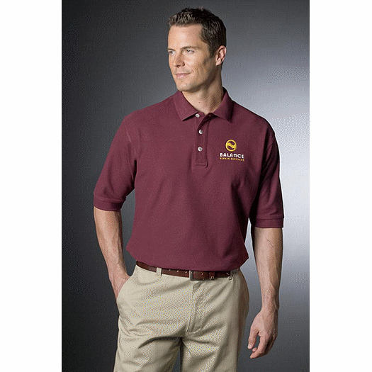 100% Cotton Pique Polos, Men's, Short Sleeve - Office and Business Supplies Online - Ipayo.com