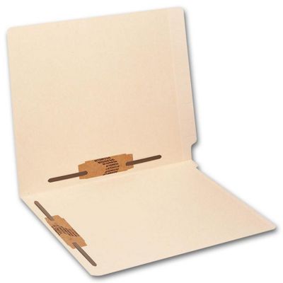 End Tab Full Cut Manila Folder, 14 pt, Two Fastener