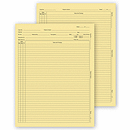 8 1/4 x 10 3/4 General Patient Exam Records, Letter, w/o Account Record