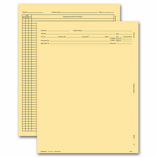 General Exam Record, Without Account Record, Letter Style