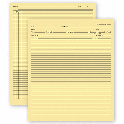 General Patient Exam Records, Folder, w/o Account Record