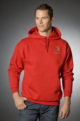 Pullover Hooded Sweatshirt, Embroidered