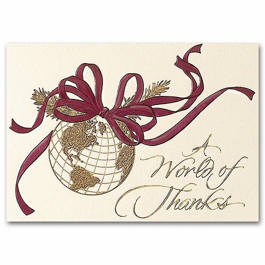 World of Thanks Holiday Card - Office and Business Supplies Online - Ipayo.com