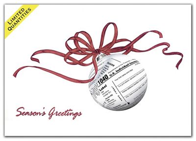 Seasonal Returns Accountant Holiday Cards