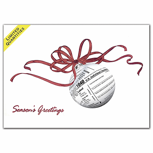 Seasonal Returns Accountant Holiday Cards H55021