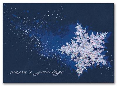 Business Holiday Cards - Celestial Snowflake
