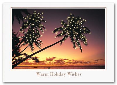 Palm Trees Holiday Card - Office and Business Supplies Online - Ipayo.com