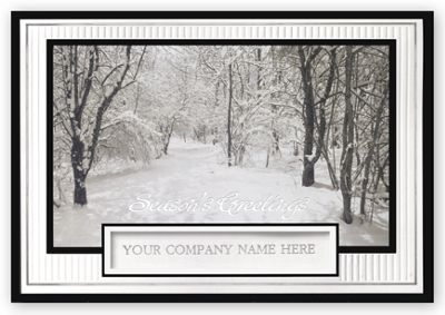 Snow Covered Serenity Holiday Card - Office and Business Supplies Online - Ipayo.com