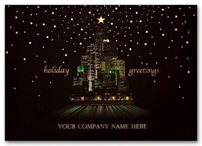 Metropolitan Sparkle Holiday Card