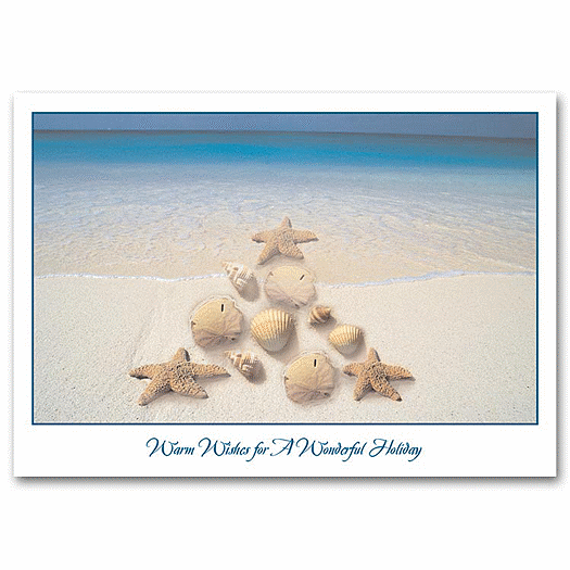 Festive Shoreline Holiday Card - Office and Business Supplies Online - Ipayo.com