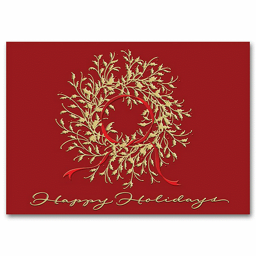 Delicate Decoration Business Holiday Card - Office and Business Supplies Online - Ipayo.com