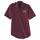 The polyester/cotton blend short sleeved Men's Value Broadcloth Shirt with easy care fabric is custom embroidered on the front left to show off your company logo wherever you go. Superior Quality! Stay collar Easy to Clean.