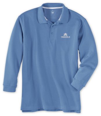 Unisex Long Sleeve Soft Touch Pique Polo - Office and Business Supplies Online - Ipayo.com