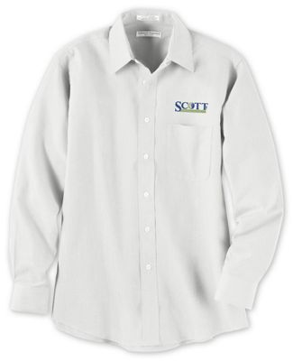 Men's Pinpoint Oxford Shirt LS - Office and Business Supplies Online - Ipayo.com