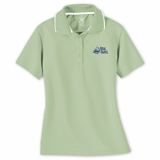 Women's Tipped Collar Dry-Mesh Hi-Performance Polo - Office and Business Supplies Online - Ipayo.com