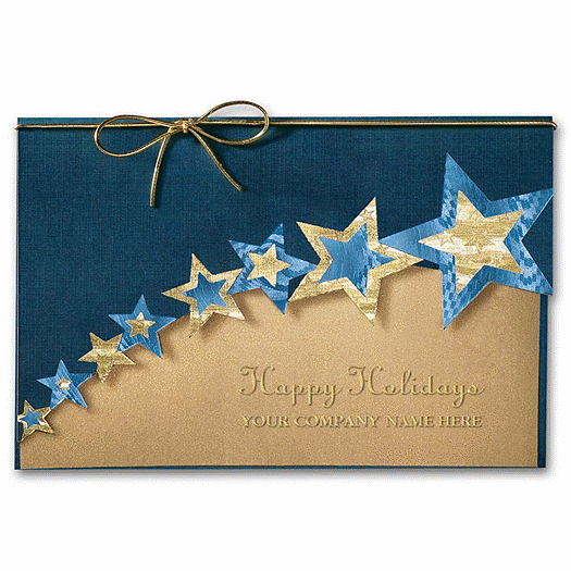 Swanky Stars New Years Card - Office and Business Supplies Online - Ipayo.com