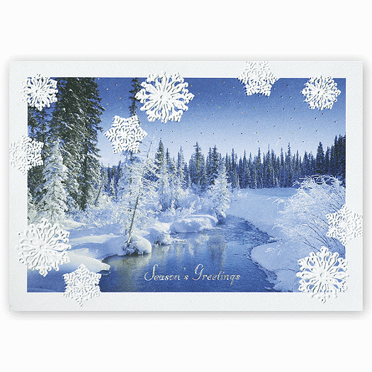 Iced Inspiration Holiday Card - Office and Business Supplies Online - Ipayo.com