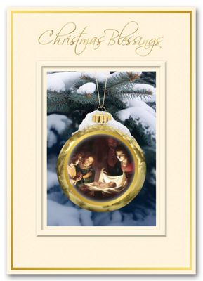 Away in a Manger Christmas Card - Office and Business Supplies Online - Ipayo.com
