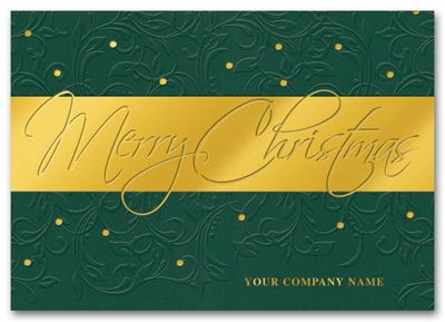 Embossed Elegance Christmas Card