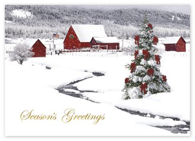 Rural Wonderland Holiday Card - Office and Business Supplies Online - Ipayo.com