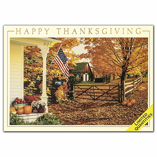 Fall Greetings Thanksgiving Card - Office and Business Supplies Online - Ipayo.com