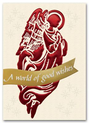 Angelic Thoughts Christmas Card