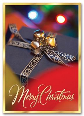 Glimmering Bells Holiday Card - Office and Business Supplies Online - Ipayo.com