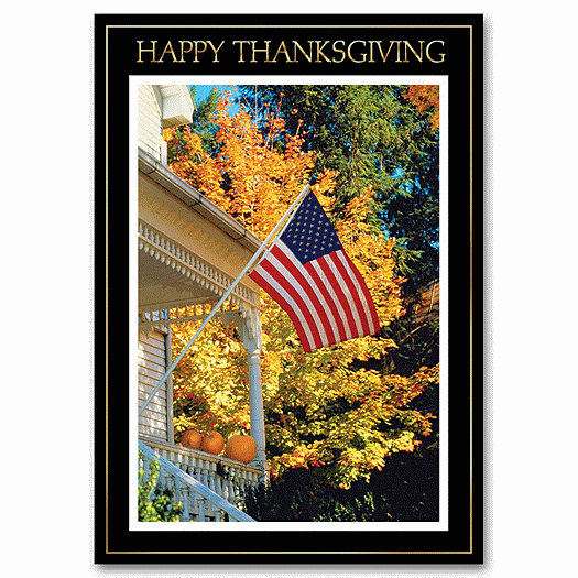 American Gratitude Thanksgiving Card - Office and Business Supplies Online - Ipayo.com