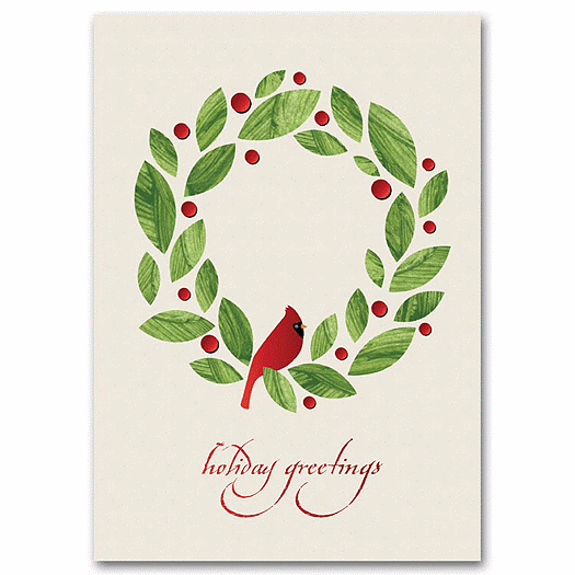 Peaceful Cardinal Recycled Paper Holiday Cards