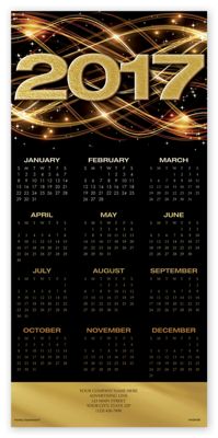 Welcome 2017 Calendar Cards