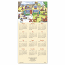 7 7/8 x 16 3/4  open, 7 7/8 x 5 5/8  folded All Year-Round Calendar Cards