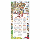 7 7/8 x 16 3/4  open, 7 7/8 x 5 5/8  folded This New House Calendar Cards