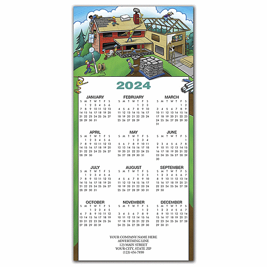 This New House Contractor & Builder Calendar Cards