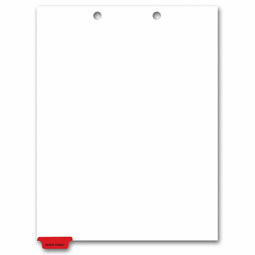 Bottom Tab Chart File Divider, Patient Privacy  Tab - Office and Business Supplies Online - Ipayo.com