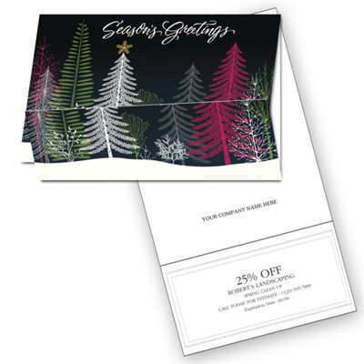 Enchanted Forest Holiday Coupon Card - Office and Business Supplies Online - Ipayo.com