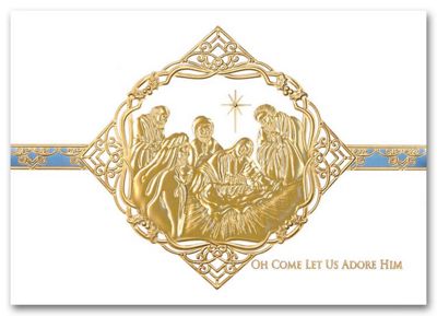 Reverent Adoration Holiday Card - Office and Business Supplies Online - Ipayo.com