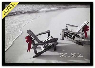 7 7/8 x 5 5/8 Seaside Wishes Holiday Cards