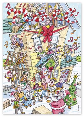 Holiday Build-Up Holiday Card - Office and Business Supplies Online - Ipayo.com