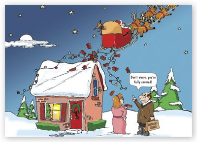 Claus Coverage Holiday Card - Office and Business Supplies Online - Ipayo.com