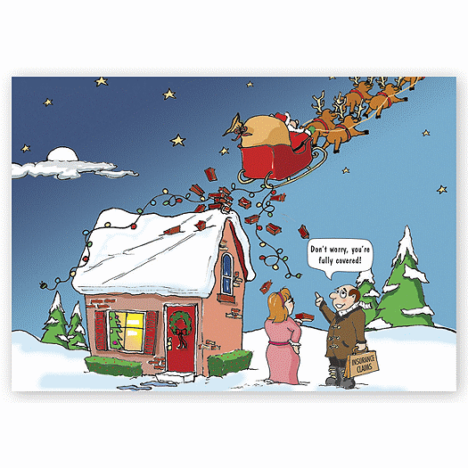 Claus Coverage Holiday Card - Office and Business Supplies Online - Ipayo.com
