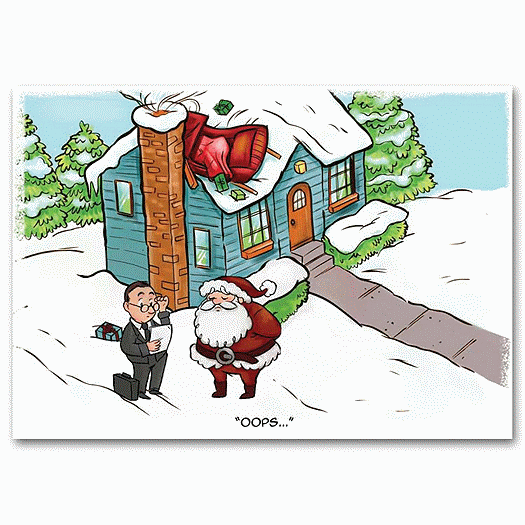 Fender Bender Insurance Holiday Card - Office and Business Supplies Online - Ipayo.com