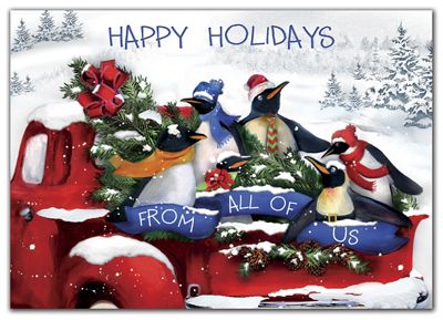 Penguin Posse Holiday Cards