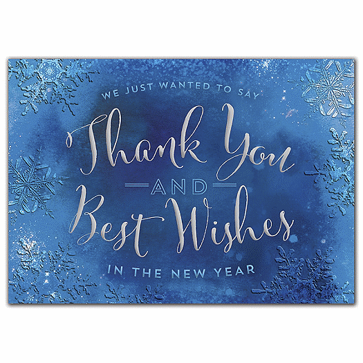 Cool Cobalt Holiday Cards