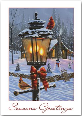 5 5/8 x 7 7/8 Evening Lights Holiday Cards