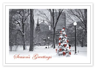 7 7/8 x 5 5/8 Boston Splendor Christmas Cards
